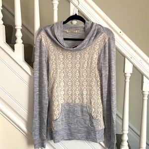 Chance or Fate sweater with lace front.